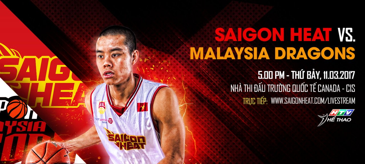 Trực tiếp | Giải Bóng rổ ABL | Game 16 | Saigon Heat – KL Dragons (11.03.17)