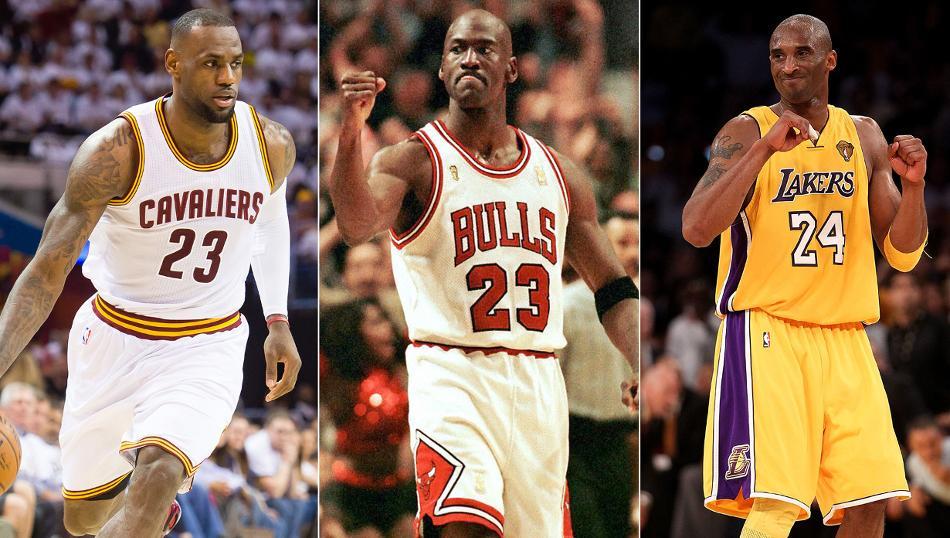 So sánh sự nghiệp trong 10 mùa giải đầu tiên của BIG3 lịch sử NBA: Michael Jordan, Kobe Bryant, Lebron James
